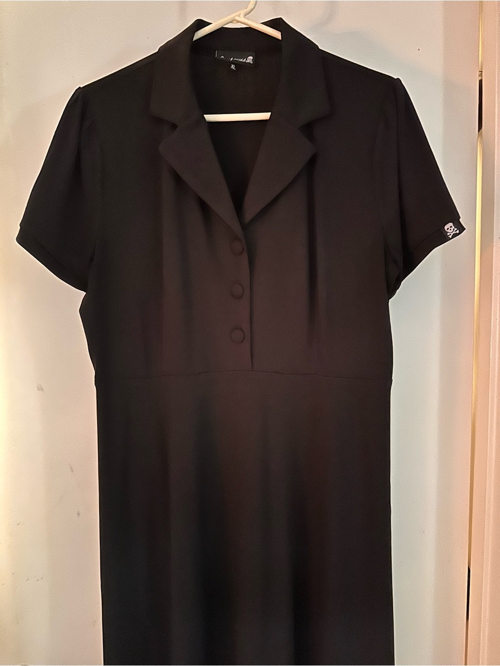 Sourpuss Short-Sleeve Button Front Dress